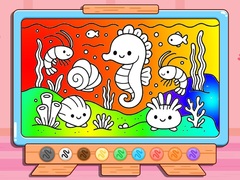 Peli Coloring Book: Kawaii Sea Animals