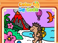 Peli Color By Code Volcano Hedgehog