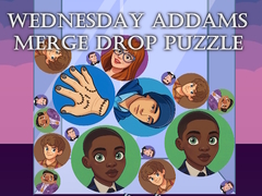 Peli Wednesday Addams Merge Drop Puzzle