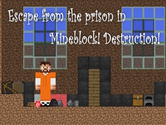 Peli Escape from the prison in Mineblock! Destruction!
