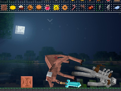 Peli Feed all the Monsters in the Mineblock