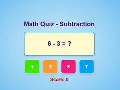 Peli Math Quiz - Subtraction