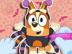 Peli Coloring Book: Halloween Spooky Bingo & Bluey