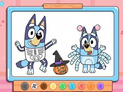 Peli Coloring Book: Bluey Halloween Costume