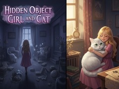 Peli Hidden Object - Girl and Cat