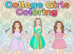 Peli College Girls Coloring