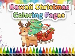 Peli Kawaii Christmas Coloring Pages