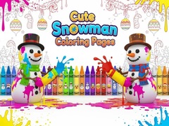 Peli Cute Snowman Coloring Pages