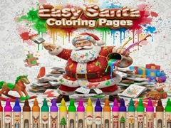 Peli Easy Santa Coloring Pages