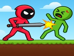 Peli Red Stickman vs Monster School
