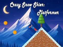 Peli Crazy Snow Skier: Platformer