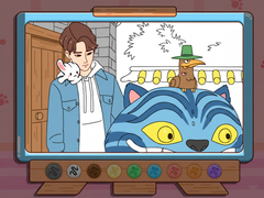 Peli Coloring Book: Kpop Jinu & Blue Tiger
