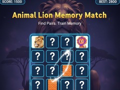 Peli Animal Lion Memory Match