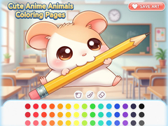 Peli Cute Anime Animals Coloring Pages