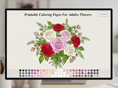 Peli Printable Coloring Pages For Adults Flowers