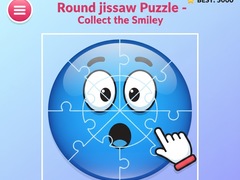Peli Round jigsaw Puzzle - Collect the Smiley