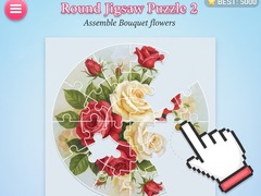 Peli Round jigsaw Puzzle 2 - Assemble Bouquet flowers