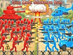 Peli Gun Mob: Stickman Run