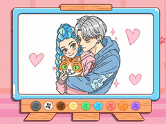 Peli Coloring Book: Kpop Valentine's Day