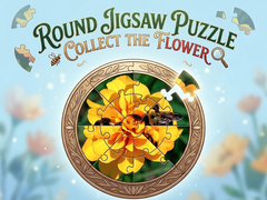 Peli Round jigsaw Puzzle - Collect the Flower