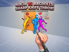 Peli Ninja vs Ragdolls: Sharp Knife Throw!