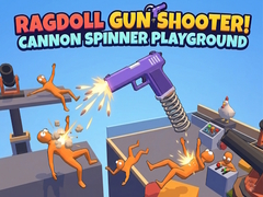 Peli Ragdoll Gun Shooter! Cannon Spinner Playground