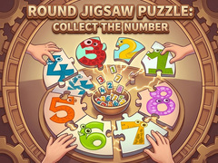 Peli Round jigsaw Puzzle - Collect the Number