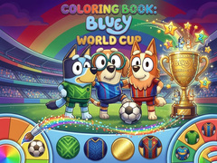 Peli Coloring Book: Bluey World Cup