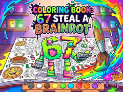 Peli Coloring Book: 67 Steal A Brainrot
