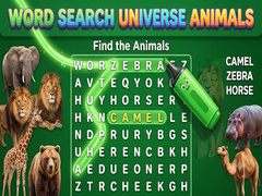 Peli Word Search Universe Animals