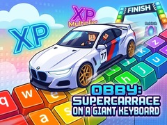 Peli Obby: Supercar Race on a Giant Keyboard