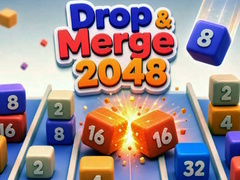 Peli Drop & Merge 2048