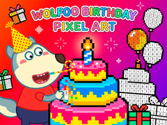 Peli Wolfoo Birthday Pixel Art